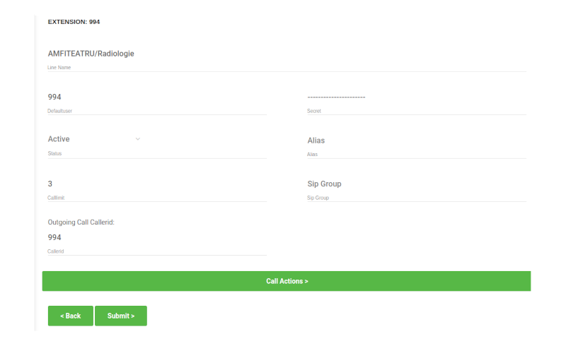 Configurarea liniilor interioare